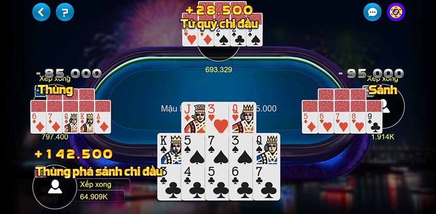 Cách chơi Mậu Binh Đồng Hoa online cơ bản